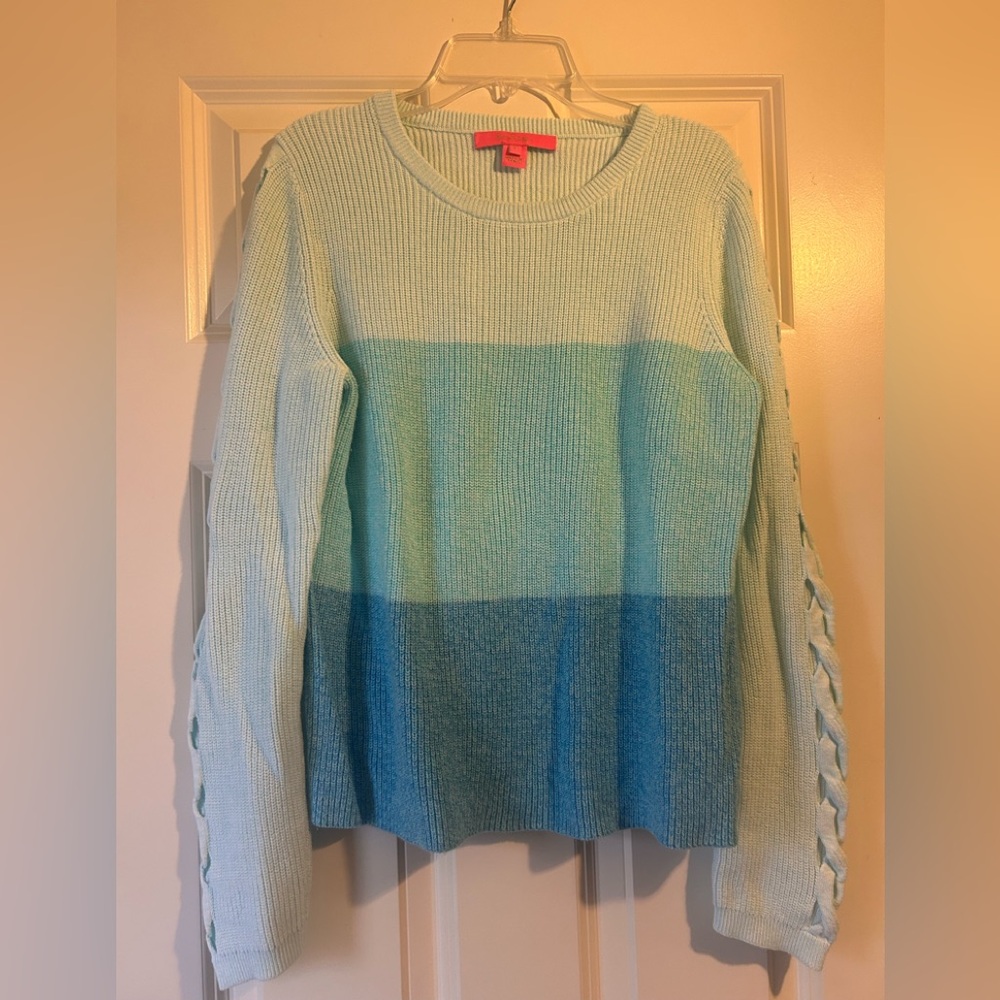 Lilly Pulitzer women’s Sweater with Braided Sleeves
